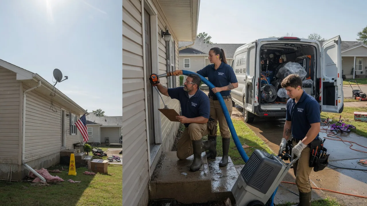 Ceiling Water Damage Restoration in Commerce, MO near me